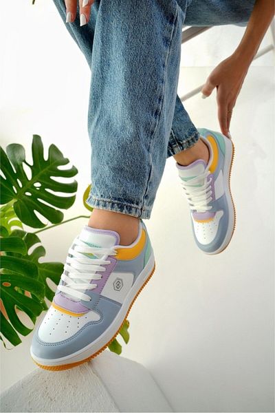 Tomato Bags Tenis casual unisex albastru alb galben |   Pantofi sport eleganti si confortabili - 2100