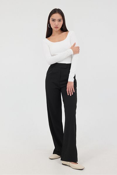 Addax Pn13708-Dk11 Model Wide Leg Velcro Closure Pants