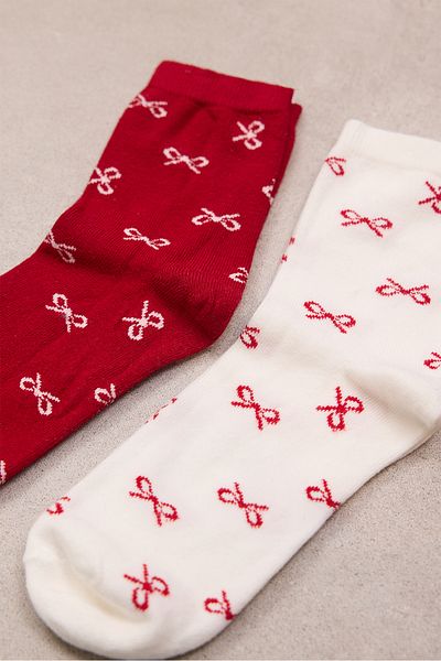 Addax Pack of 2 Patterned Socks - Çrp88-G13