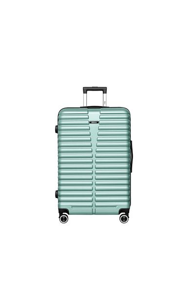 Mnuk Destiny Checked Luggage | Hardside Trolley | 24 Pista Green