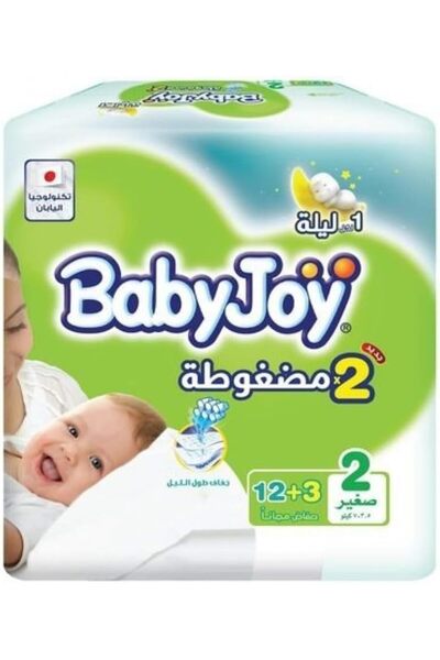 BabyJoy Culotte, Size 2, Medium, 6-12 Kg, Jumbo Box, 12+3 Diaper Pants