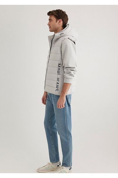 Mavi Gray Hooded Vest - Detailed Design 0110554