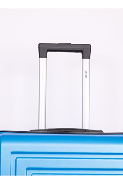 Mnuk Pilgrimage Set of 3 Traveling Luggage | Hardside Trolley | 20/24/28 Blue