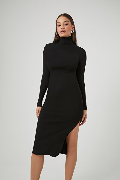 Forever 21 Yırtmaçlı Midi Elbise