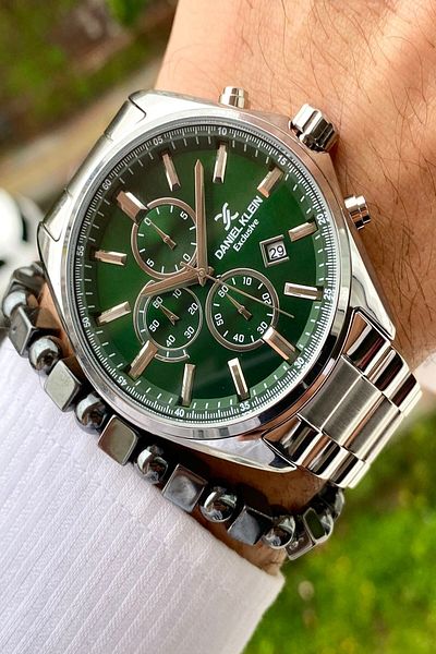 Daniel Klein New Season Stainless Steel Cord Men's Wristwatch 3 ATM Waterproof + Bracelet Gift