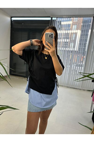 caddstore Dr 2274 Дизайнерски суичър със синя странична връзка