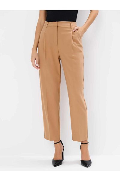 SELAZRA Snsar Pipe Leg Regular Fit Light Brown Color Trousers