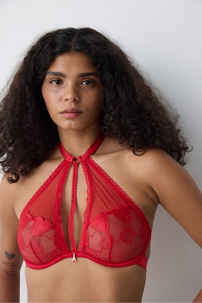 Penti Halter Wire Roter BH – Loves Paris-Kollektion