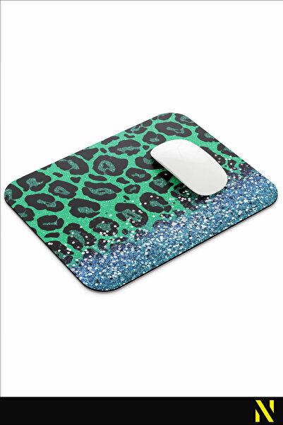 nilizma Цветна ергономична подложка за мишка с леопардов принт и противоплъзгаща основа за дома и офиса Mouse Mat Mousepad