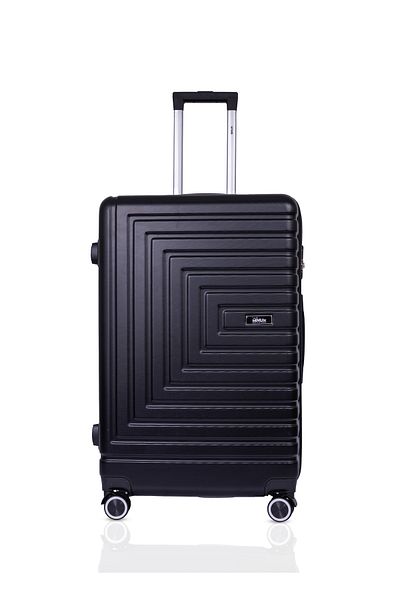 Mnuk Pilgrimage Set of 2 Luggage | Hardside Trolley | 20/28 Black