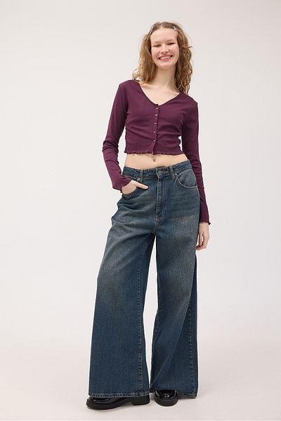Addax Long Sleeve Buttoned Crop Cardigan H1666-T10