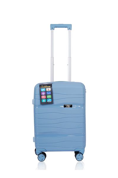 Mnuk Viajero Carry-On Luggage | Hardside Trolley | 20 Blue