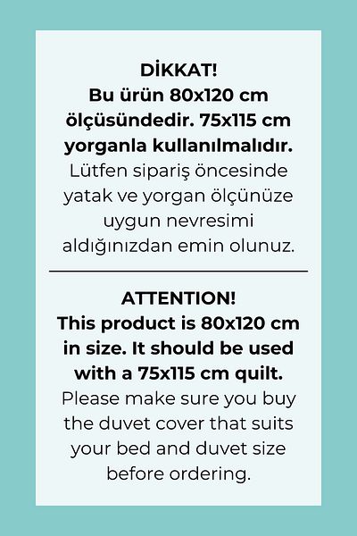 Tuğba Kuğu 80X120 Pure Baby Park Bed Duvet Cover Set - Rabbit in a Cup