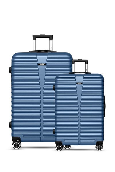 Mnuk Destiny Set of 2 Luggage | Hardside Trolley | 20/28 Blue