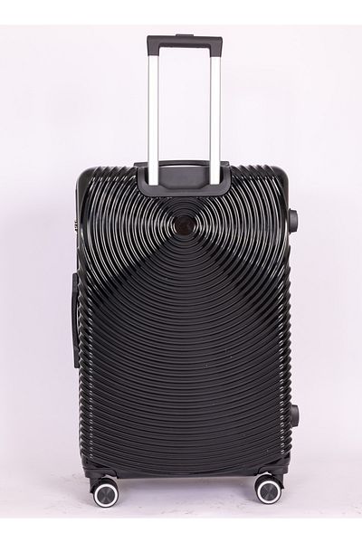 Mnuk Cruise Checked Luggage | Hardside Trolley | 28 Black