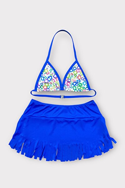 Nilmay mayo Kız Çocuk Etekli Bikini Takımı