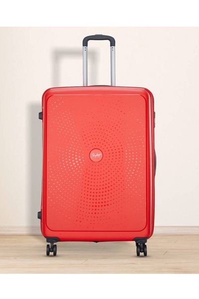 Skybags ZAP Checked Luggage Trolley | Hardcase Polypropylene | 24 | Red