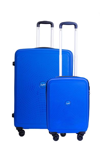 Skybags ZAP Set of 2 Luggage Trolley | Hardcase Polypropylene | 20/28 | Blue