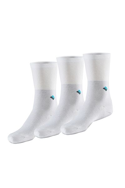 Bonny Silver Diabetic Socket Men's White Silver Socks 3 Pack