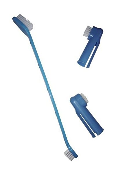 Nunbell Kedi Ve Köpek Diş Fırçası + Parmak Diş Fırçası Seti