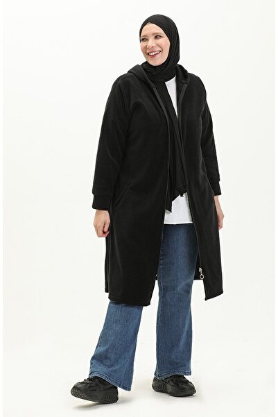 Kardelen Butik Ümraniye Fleece Cardigan Hooded Araboy Zippered