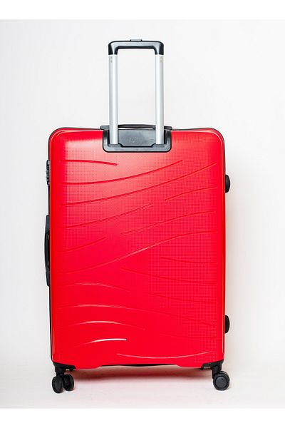 Skybags Maxx Checked Luggage | Hardside Polypropylene | 28", Red