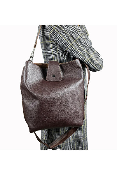 HBS 100& gerçek deri uzun askılı omuz çantası