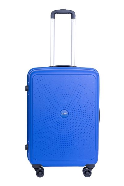 Skybags ZAP Checked Luggage Trolley | Hardcase Polypropylene | 24 | Blue