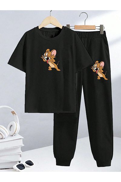BENROMA Character Printed Children's Tracksuit Set