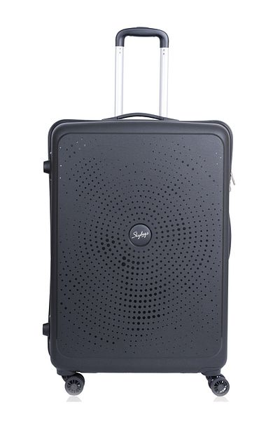 Skybags عربة أمتعة ZAP المسجلة | مصنوعة من مادة البولي بروبيلين الصلبة | 28 | باللون الأسود