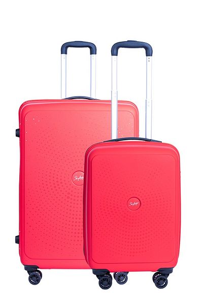 Skybags ZAP Set of 2 Luggage Trolley | Hardcase Polypropylene | 20/28 | Red