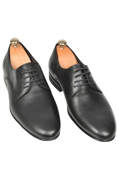 DeepSEA Pantofi clasici din piele cu șireturi negre pentru bărbați 2509979