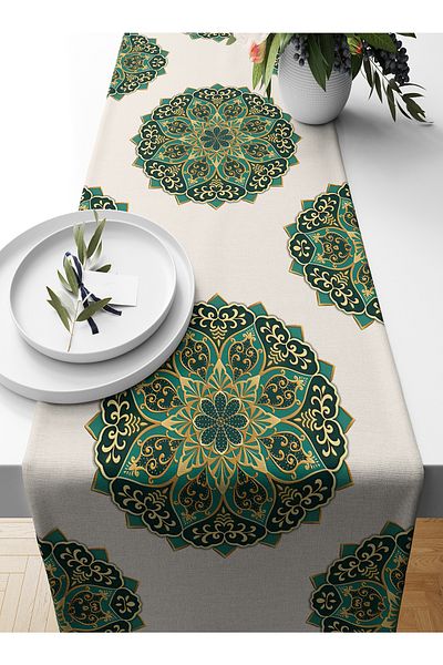 Bertille Home Ramadan Series 140x40 Cm Digital Printed Runner (Ramadan)