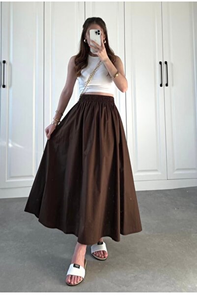 BLUEPERYY Fusta din Poplin