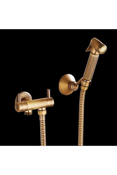 OEM Antique Color Bathroom Bidet Pressure Sprayer Bidet Tap Toilet Seat Hose