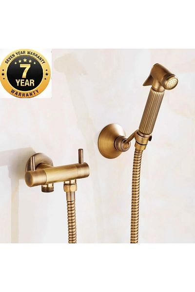 OEM Antique Color Bathroom Bidet Pressure Sprayer Bidet Tap Toilet Seat Hose
