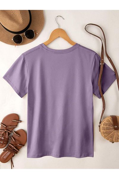 PALPİTO Μπλουζάκι Unisex Lilac Be Kind με στάμπα Oversize