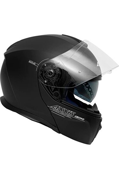 AXXIS GECKO SV SOLID A1 MATT BLACK   + 990 TL Değerindeki Füme Vizör Yanında Hediye