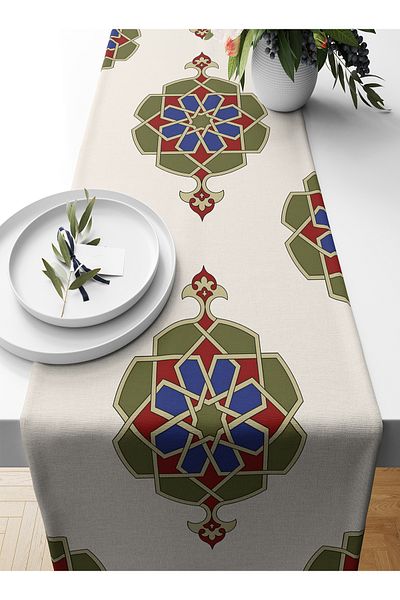 Bertille Home Ramadan Series 140x40 Cm Digital Printed Runner (Ramadan)