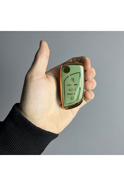 LUXE AKSESUAR Θήκη από μαύρη σιλικόνη για Peugeot Partner-307-207-308-5008 Re...