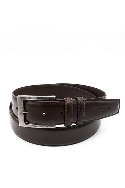 Pierre Cardin Brown Leather Men's Belt Pc-2009Kj9