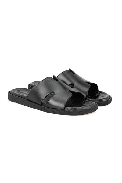 Desa Papuci de piele pentru bărbați Moses Black