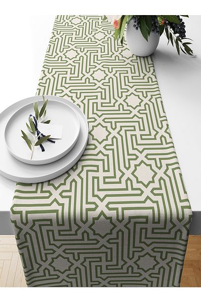 Bertille Home Ramadan Series 140x40 Cm Digital Printed Runner (Ramadan)