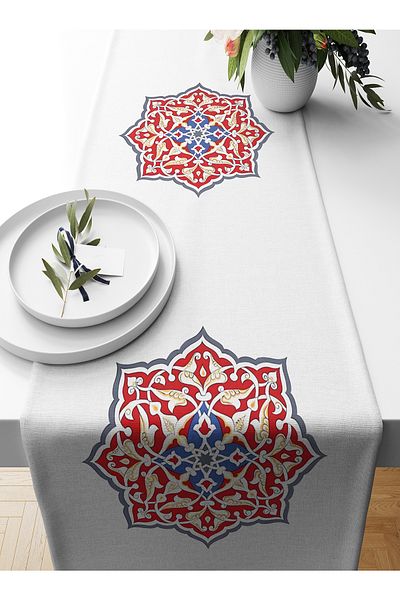 Bertille Home Σειρά Ramadan 140x40 cm Digital Printed Runner (από τη Ραμαζάνι)