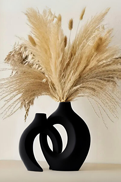 Minima Art Studio İskandinav Tarzı Bohem 2’li 16cm Vazo Pinterest Pampas Vazo...