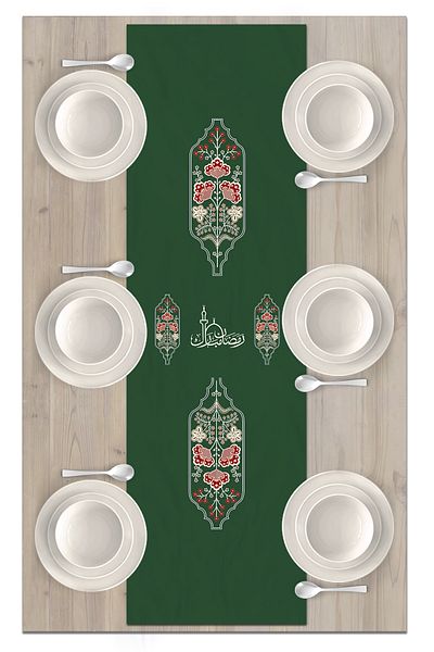 Bertille Home Ramadan Series 140x40 Cm Digital Printed Runner (Ramadan)