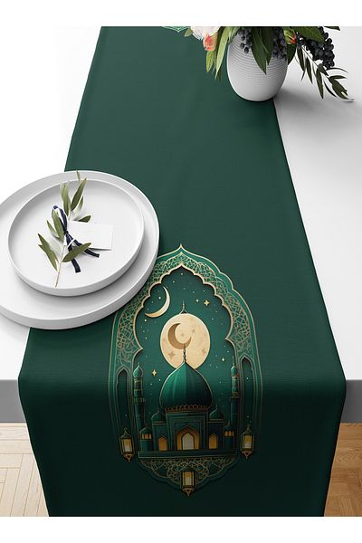 Bertille Home Ramadan Series 140x40 Cm Digital Printed Runner (Ramadan)