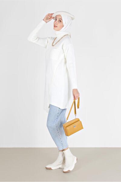 Alvina POCKET DETAIL SLIT TRICOT TUNIC 42058