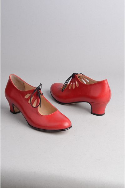 SEÇ KUNDURA Genuine Corner Women's Dance Shoes - 4.5cm Heel Height Red
