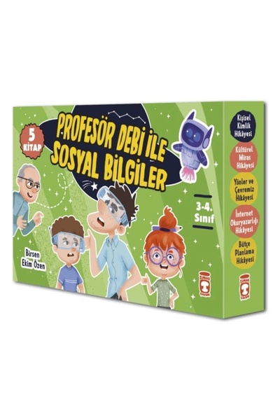 Timaş Çocuk Profesör Debi İle Sosyal Bilgiler Seti (5 Kitap)